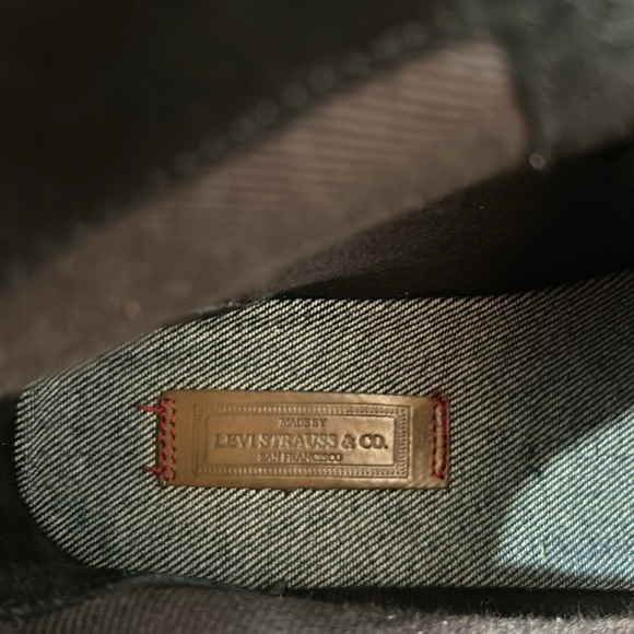 LEVIS WOMEN LEATHER BLACK BOOTS IN SIZE 9 - Picture 9 of 10